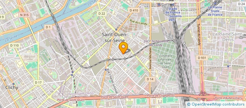 localisation de l'entreprise ENERGIE PRO  SAINT-OUEN-SUR-SEINE