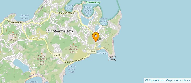 localisation de l'entreprise ENERGIE PRO CARAIBES à SAINT BARTHELEMY