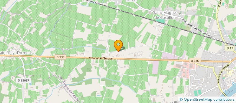 localisation de l'entreprise ENERGIE PURE  SAINT-MAGNE-DE-CASTILLON