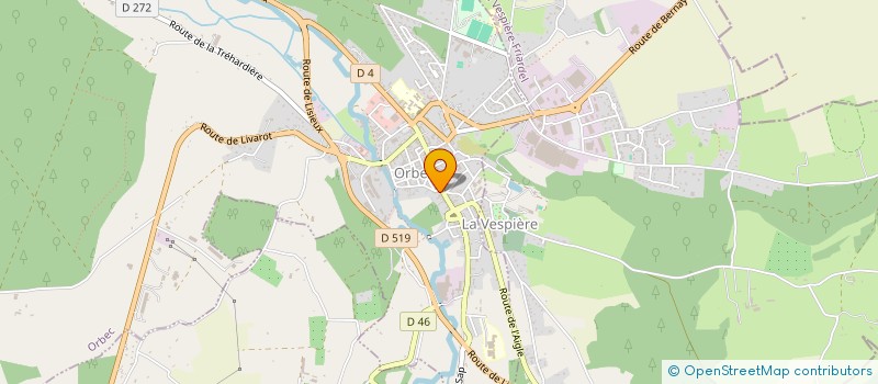 localisation de l'entreprise ENERGIE RENO ENVIRONNEMENT E.R.2  ORBEC