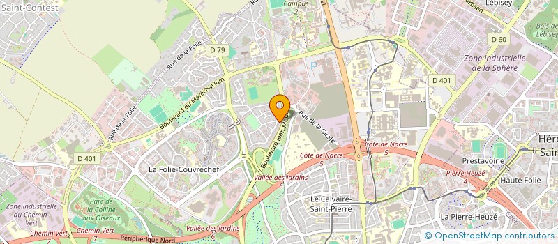 localisation de l'entreprise ENERGIE RENOUVELABLE 14 à CAEN