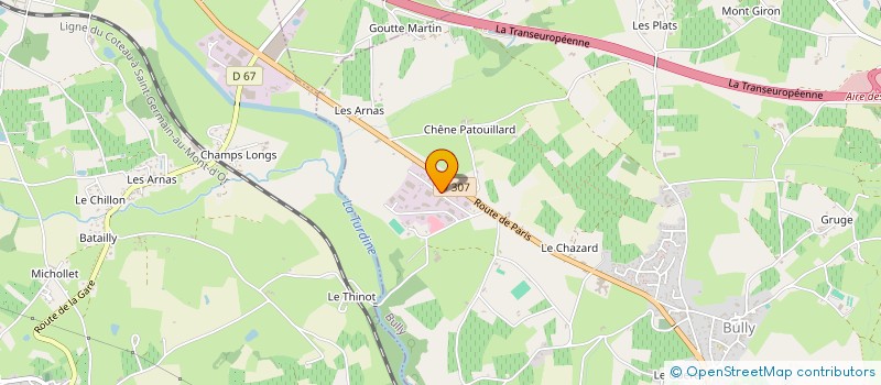 localisation de l'entreprise ENERGIE RENOUVELABLE CHAUFFAGE CLIMATISATION  BULLY