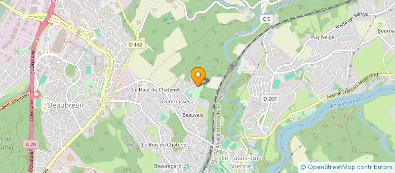 localisation de l'entreprise ENERGIE RENOV  LE PALAIS-SUR-VIENNE