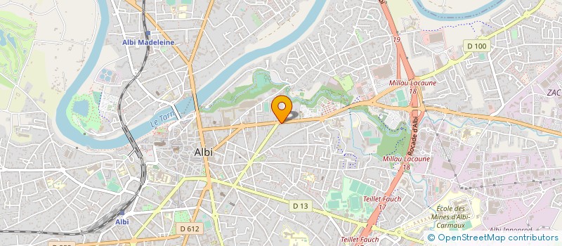 localisation de l'entreprise ENERGIE SERVICE à ALBI