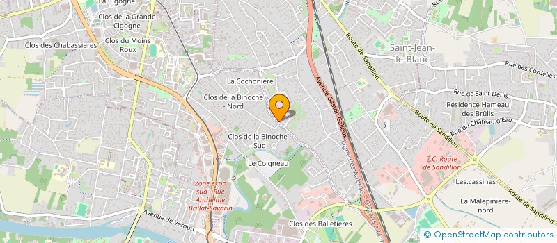 localisation de l'entreprise ENERGIE SERVICE CONFORT à SAINT-JEAN-LE-BLANC