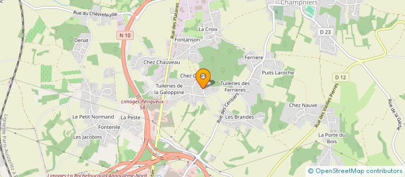 localisation de l'entreprise ENERGIE SERVICE INSTALLATION à CHAMPNIERS