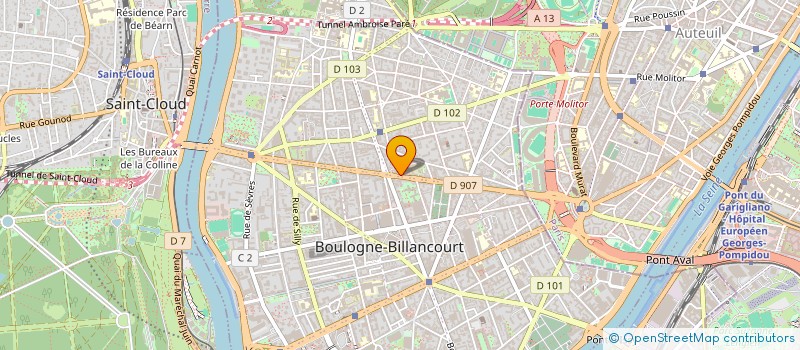 localisation de l'entreprise ENERGIE SERVICE SA ET CIE à BOULOGNE-BILLANCOURT