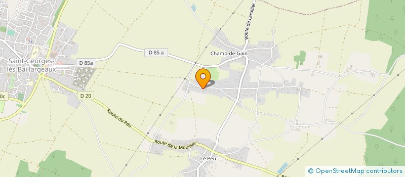 localisation de l'entreprise ENERGIE SOLAIRE & BIOMASSE.DISTRIBUTION à SAINT-GEORGES-LES-BAILLARGEAUX