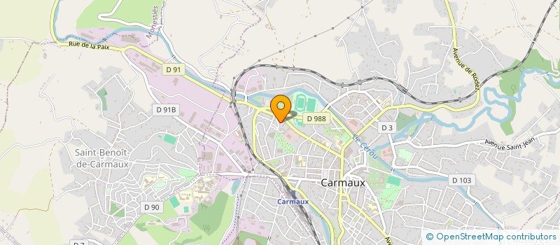 localisation de l'entreprise ENERGIE SOLAIRE BLAYE LES MINES  CARMAUX