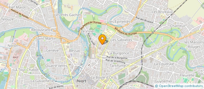 localisation de l'entreprise ENERGIE SOLAIRE ET BOIS . LTD  NIORT