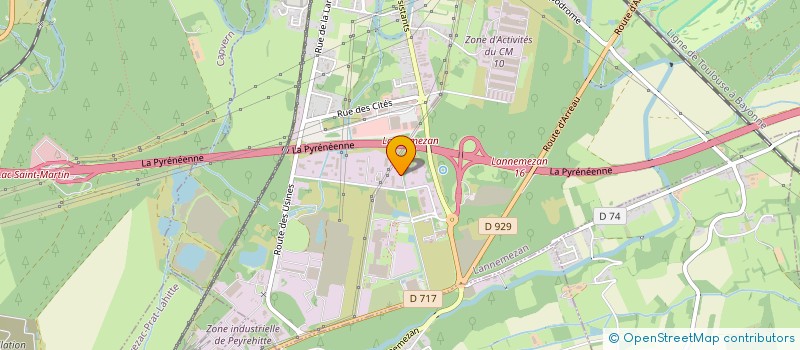 localisation de l'entreprise ENERGIE SOLAIRE LAS HOUTJADES  LANNEMEZAN