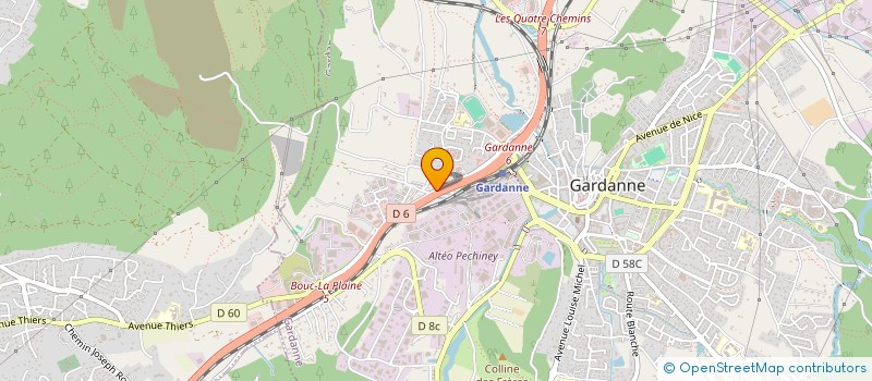 localisation de l'entreprise ENERGIE SOLIDAIRE  GARDANNE