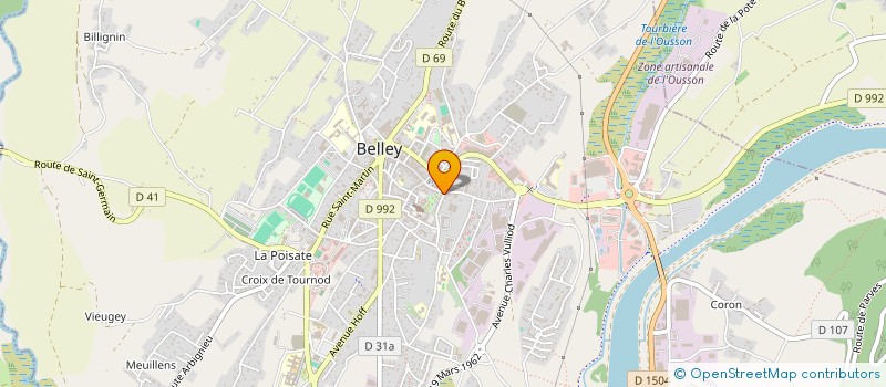 localisation de l'entreprise ENERGIE SOLUTION  BELLEY