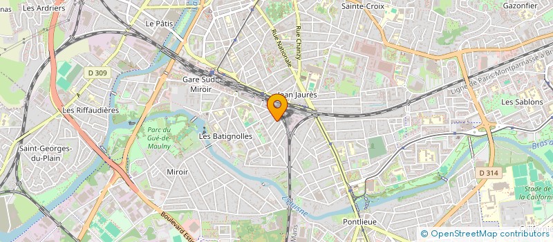 localisation de l'entreprise ENERGIE VERTE à LE MANS
