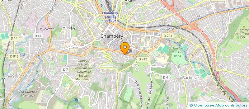 localisation de l'entreprise ENERGIE VERTE  CHAMBERY