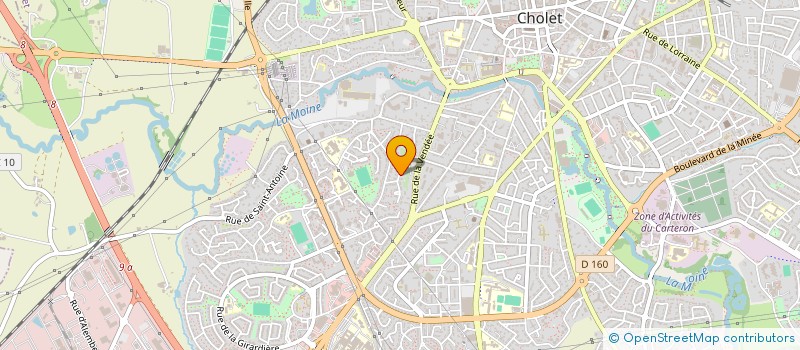 localisation de l'entreprise ENERGIE VERTE à CHOLET