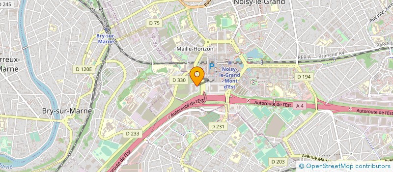 localisation de l'entreprise ENERGIE VERTE DE VAL D'EUROPE  NOISY-LE-GRAND