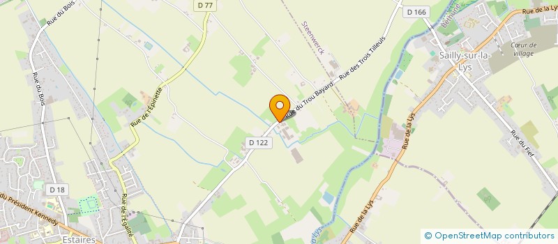 localisation de l'entreprise ENERGIE VERTE DU BAYARD à ESTAIRES