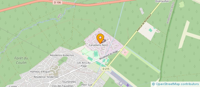 localisation de l'entreprise ENERGIE VERTE ET BLEUE à ANDERNOS-LES-BAINS