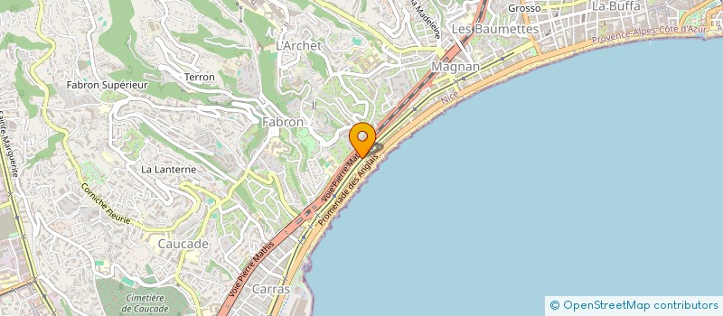 localisation de l'entreprise ENERGIE VIDEO 2 à NICE