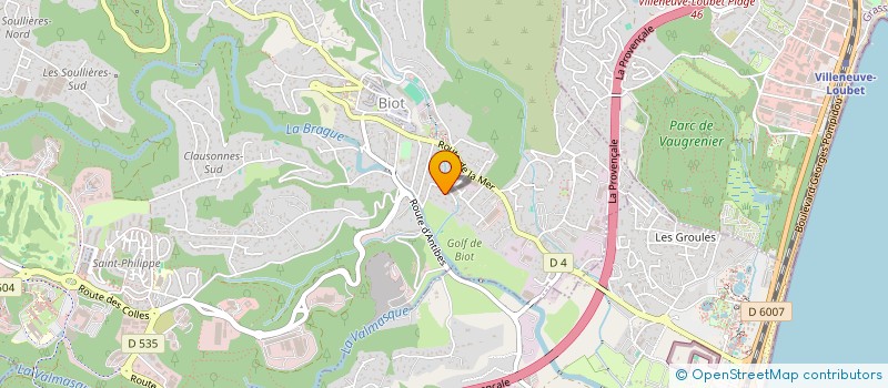 localisation de l'entreprise ENERGIES 2050  BIOT