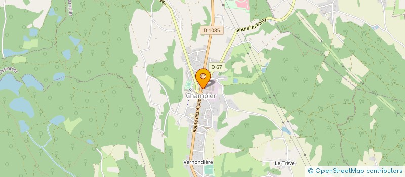 localisation de l'entreprise ENERGIES à CHAMPIER