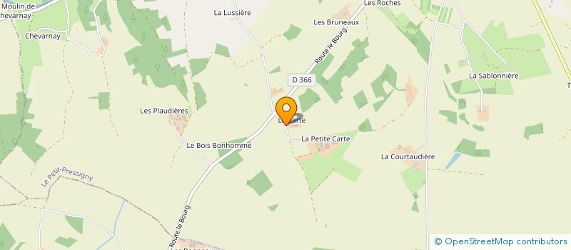 localisation de l'entreprise ENERGIES A LA CARTE  LE PETIT-PRESSIGNY