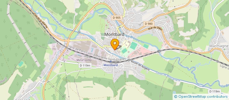 localisation de l'entreprise ENERGIES ALTERNATIVES SERVICES  MONTBARD