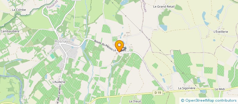 localisation de l'entreprise ENERGIES BOIS & RIVIERES  ROSNAY