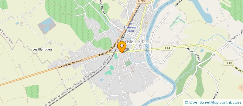 localisation de l'entreprise ENERGIES CITOYENNES OUEST TARN à LISLE-SUR-TARN