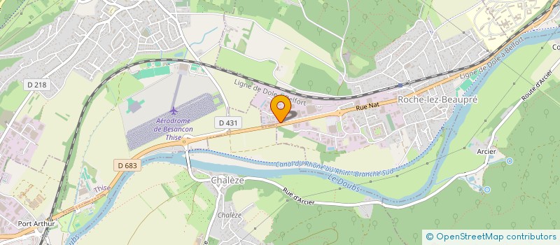 localisation de l'entreprise ENERGIES COMTOISES à ROCHE-LEZ-BEAUPRE