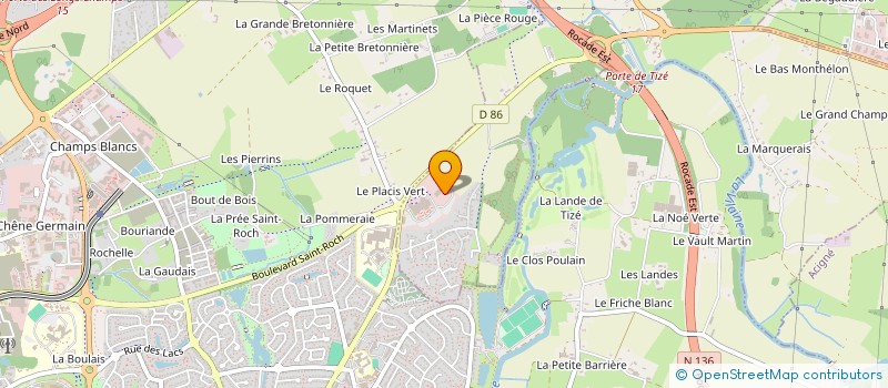 localisation de l'entreprise ENERGIES DU CANUT A L'OUST  THORIGNE-FOUILLARD