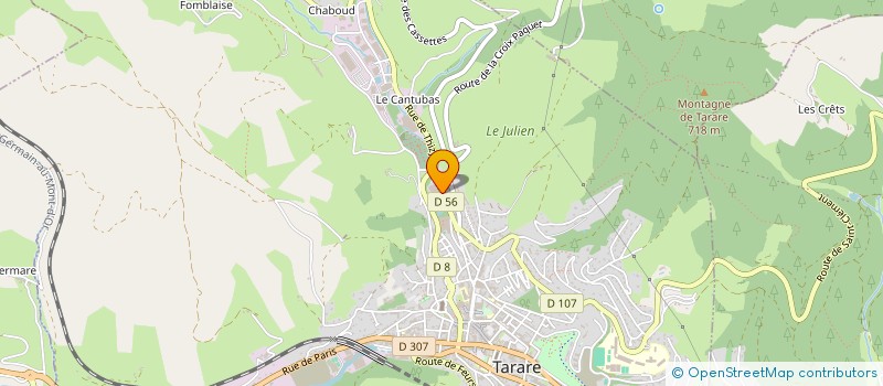 localisation de l'entreprise ENERGIES DU RHONE à TARARE
