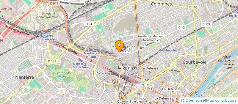 localisation de l'entreprise ENERGIES-DYNAMICS à COURBEVOIE