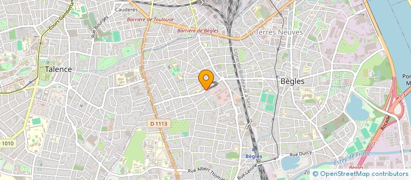 localisation de l'entreprise ENERGIES EAU ENVIRONNEMENT MAINTENANCE à BEGLES