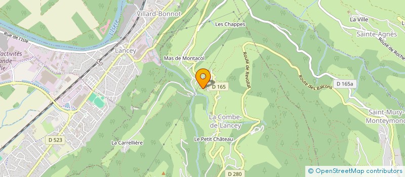 localisation de l'entreprise ENERGIES ECONOMIES SYSTEMES  LA COMBE-DE-LANCEY