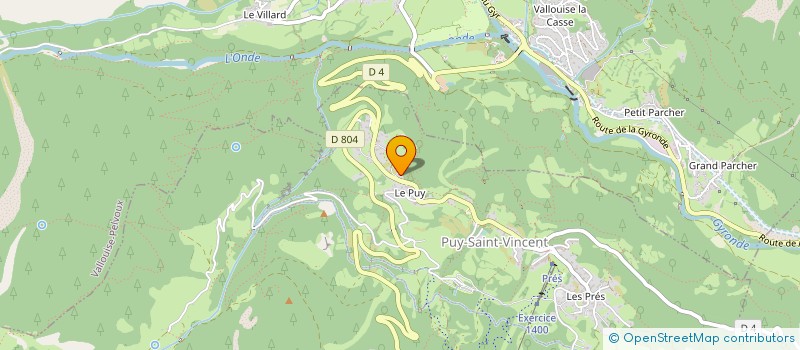 localisation de l'entreprise ENERGIES ET INNOVATIONS à VALLOUISE-PELVOUX