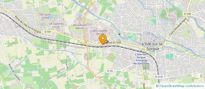 localisation de l'entreprise ENERGIES-FLUIDES84  L'ISLE-SUR-LA-SORGUE