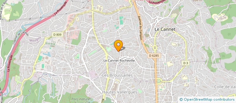 localisation de l'entreprise ENERGIES FROID INDUSTRIES à LE CANNET