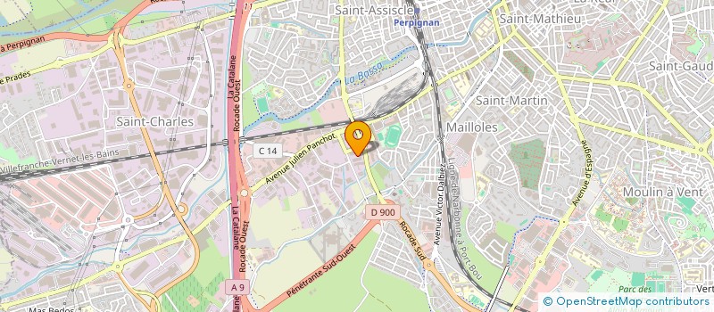 localisation de l'entreprise ENERGIES GUENIN  PERPIGNAN