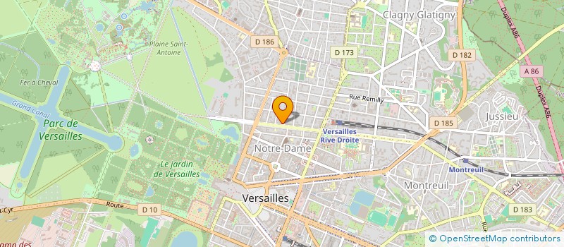 localisation de l'entreprise ENERGIES MEDIAS à VERSAILLES