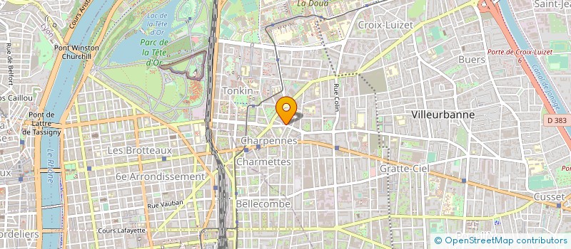 localisation de l'entreprise ENERGIES NATURELLES  VILLEURBANNE