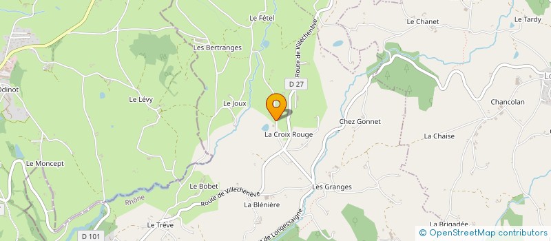 localisation de l'entreprise ENERGIES POSITIVES  CHAMBOST-LONGESSAIGNE