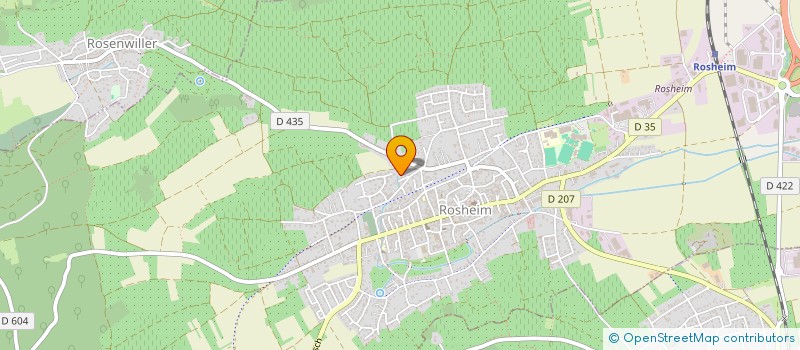 localisation de l'entreprise ENERGIES RENOUVELABLES ALSACE E.R.A. à ROSHEIM