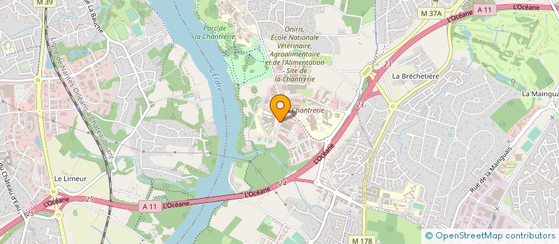 localisation de l'entreprise ENERGIES RENOUVELABLES CHANTRERIE  NANTES