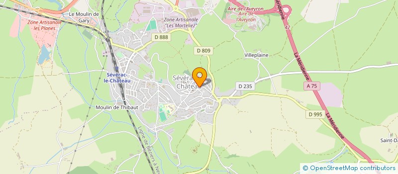 localisation de l'entreprise ENERGIES RENOUVELABLES DU SEVERAGAIS  SEVERAC D'AVEYRON