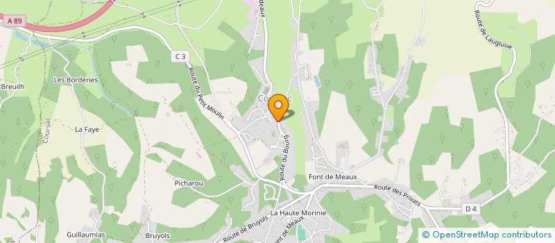 localisation de l'entreprise ENERGIES RENOUVELABLES PLOMBERIE ET CLIMATISATION à COURSAC