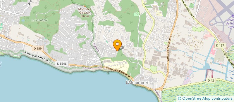 localisation de l'entreprise ENERGIES SERVICE à HYERES