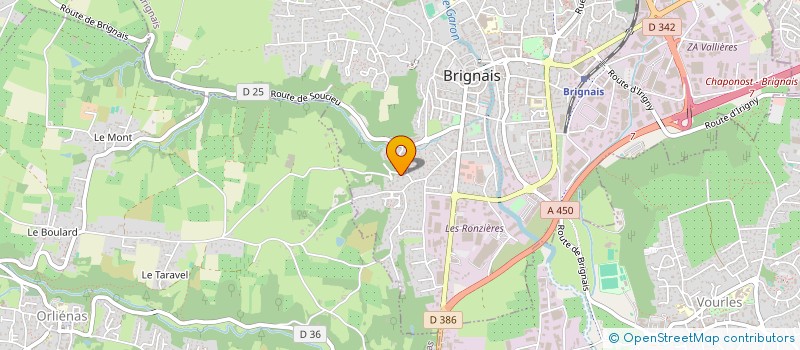localisation de l'entreprise ENERGIES SERVICES à BRIGNAIS