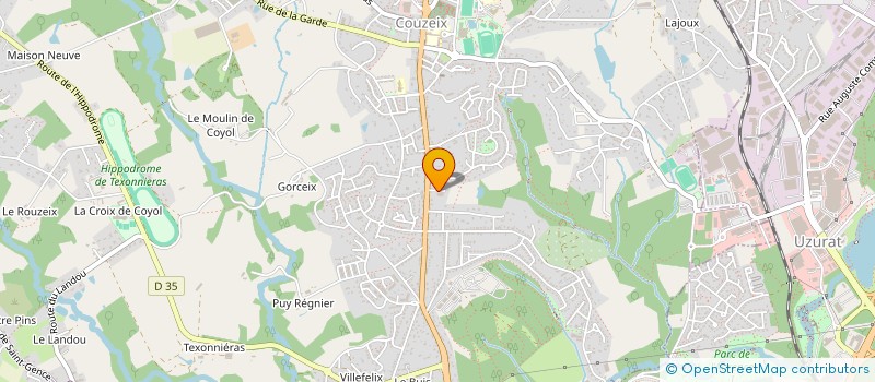 localisation de l'entreprise ENERGIES SERVICES à COUZEIX